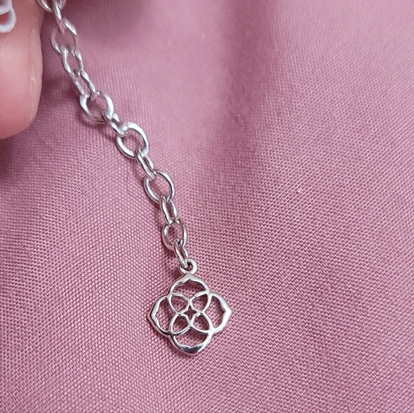 Kendra Scott- Platinum Drusy Necklace New! - Picture 6 of 12